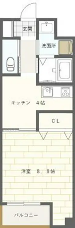 ロハスY新宿 3階階 間取り