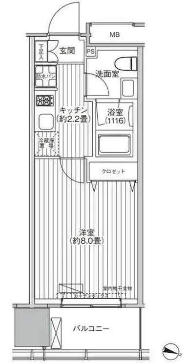 桜ヒルズ九段北 5階階 間取り