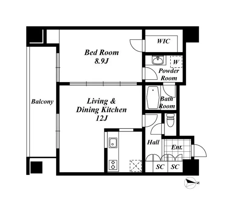 代官山プラザ 9階階 間取り