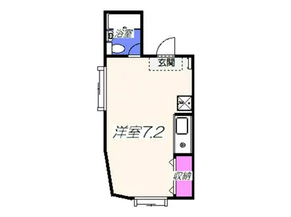 Bフラット三国ヶ丘(ワンルーム/3階)の間取り写真