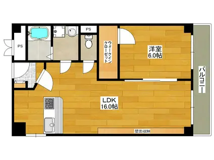 秀英マンション(2LDK/3階)の間取り写真