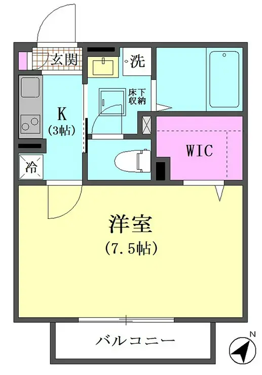 セブンスコート 1階階 間取り