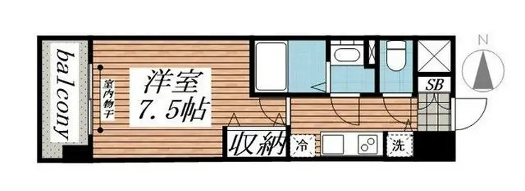 メゾン・ド・ヴィレ千葉中央 13階階 間取り