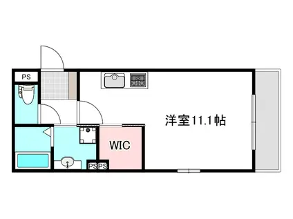 コーポレーション翠(ワンルーム/1階)の間取り写真