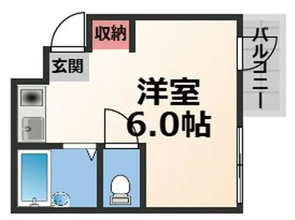 エスポアール春日I(ワンルーム/3階)の間取り写真