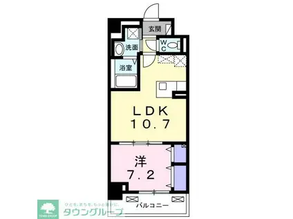 ラフィナージュ(1LDK/6階)の間取り写真