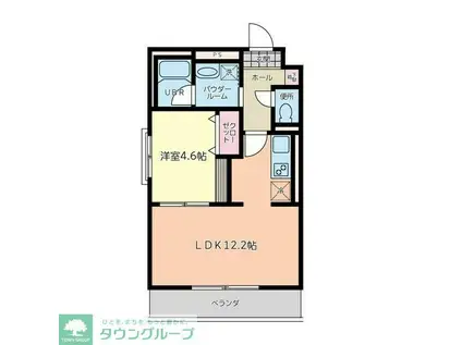 パール・ドール(1LDK/3階)の間取り写真