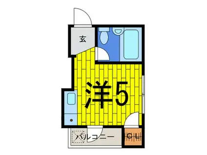 メゾンアライ中野(ワンルーム/2階)の間取り写真