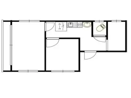 オーケービル(2SK/5階)の間取り写真