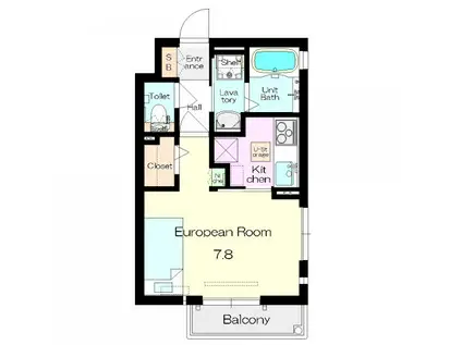 阪急神戸線 塚口駅(阪急) 徒歩5分 3階建 築10年(1K/1階)の間取り写真
