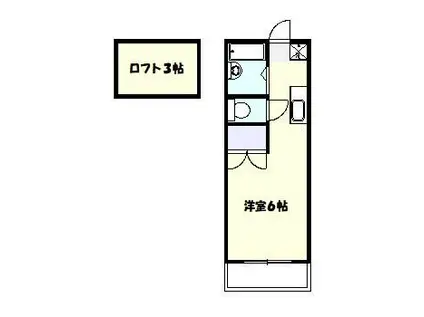 グレートハウス生田(ワンルーム/2階)の間取り写真