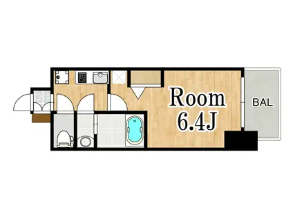 エステムコート新大阪XIIオルティ(1K/5階)の間取り写真