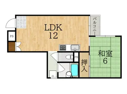 アゼリアヒルズ(1LDK/3階)の間取り写真