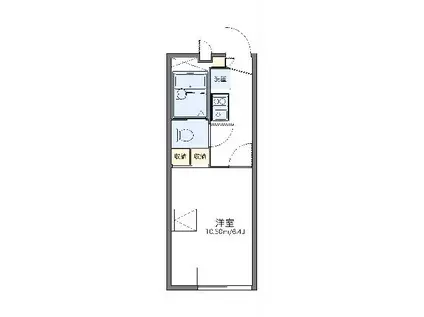 レオパレスレガーロ(1K/2階)の間取り写真