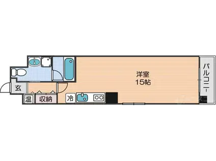 ブラン ドルチェ(1LDK/7階)の間取り写真