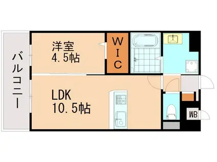 アイクリエイト(1LDK/8階)の間取り写真