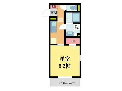 MA MAISON 山下(1K/1階)の間取り写真