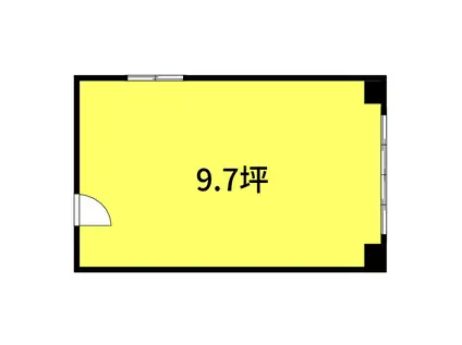 乾木工芸ビル(ワンルーム/1階)の間取り写真