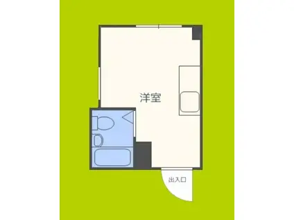 昭和グランドハイツ恵美須(ワンルーム/3階)の間取り写真