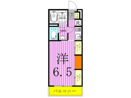 リブリ・メゾンエイト(1K/2階)の間取り写真