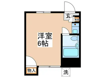 フラリッシュハイム(ワンルーム/2階)の間取り写真