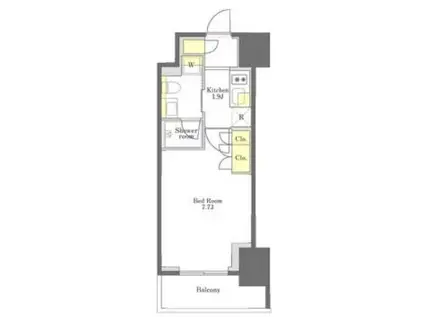 プライムメゾン大塚(1K/13階)の間取り写真