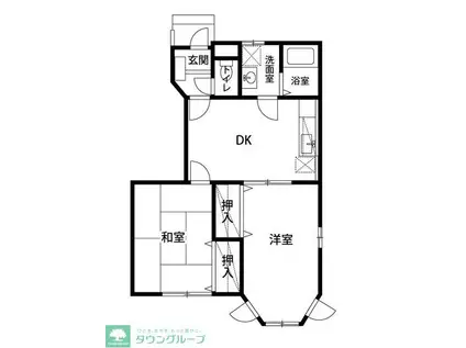 シャーロットタウン2(2LDK/2階)の間取り写真