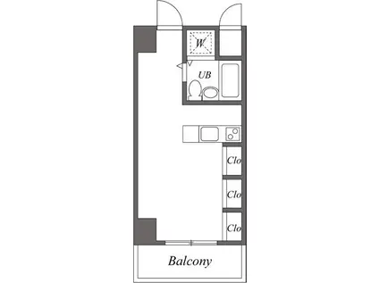 ウィンベルソロ大森第2(ワンルーム/3階)の間取り写真