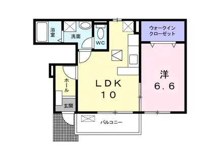 モン・シェリ(1LDK/1階)の間取り写真