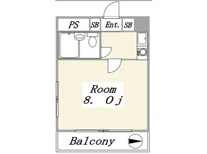 クリオ中野坂上一番館(1K/6階)の間取り写真