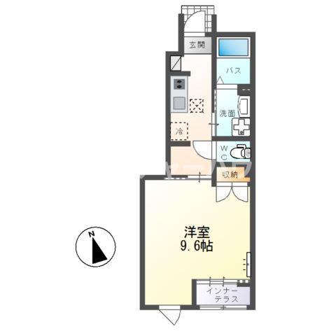 ひたちなか市東石川II期 工事(1K/1階)の間取り写真