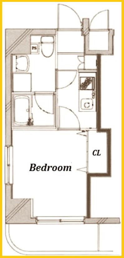 THE PREMIUM SUITE YOKOHAMA(1K/9階)の間取り写真