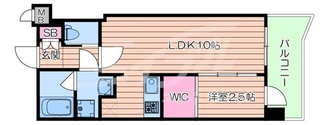 セレニテ西中島アリア弐番館(1LDK/13階)の間取り写真