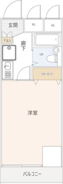 リベール国分寺(1K/5階)の間取り写真