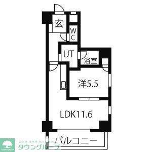 スタジオスクエア大須(1LDK/4階)の間取り写真
