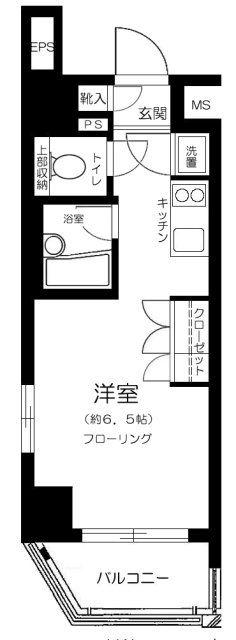 ガリシアヒルズ西麻布イースト(ワンルーム/7階)の間取り写真