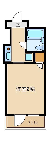 ウィンベルソロ大泉学園(ワンルーム/3階)の間取り写真