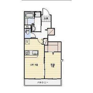 LOTUS中野町(1LDK/1階)の間取り写真