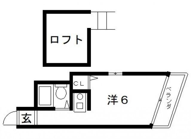 シティパレス今川21(ワンルーム/4階)の間取り写真