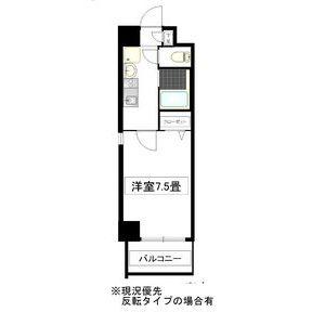 セントラルハイツ明野(1K/3階)の間取り写真