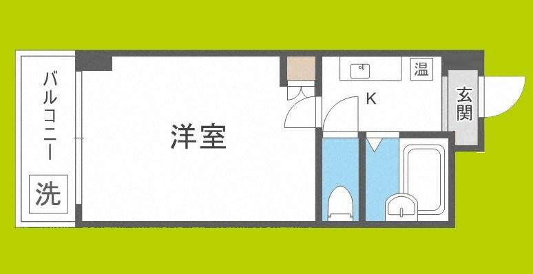 エムロード蒲生(1K/6階)の間取り写真