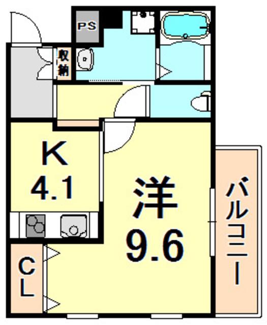N SGRANDE(1K/4階)の間取り写真