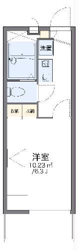 レオパレス雅(1K/3階)の間取り写真