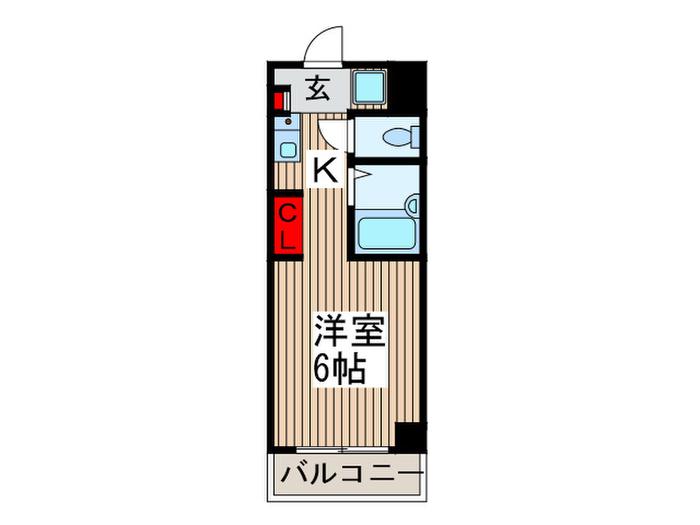 サマレジデンス(1K/2階)の間取り写真