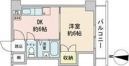 吉田ビル(1DK/8階)の間取り写真