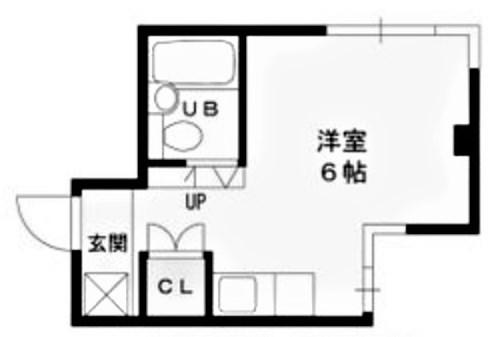 ハイツアベニール(ワンルーム/4階)の間取り写真