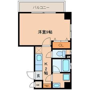 ALLGO GRATO(1K/4階)の間取り写真