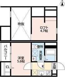 FELICE VITA(1K/1階)の間取り写真