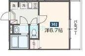 MELDIA京成船橋(1K/2階)の間取り写真