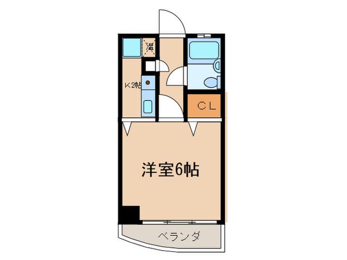 ナビシティ大須II(1K/6階)の間取り写真